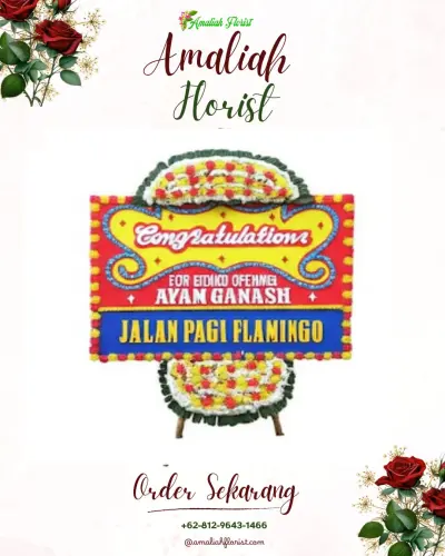 Bunga Papan Congratulation di Berbek Industrial Estate Sidoarjo
